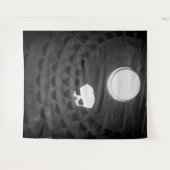 Pantheon Light Skull Rome Italië Zwart-wit Wandkleed (Voorkant (horizontaal))