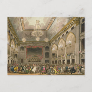 Pantheon Masquerade van 'Ackermann's microkosmos Briefkaart