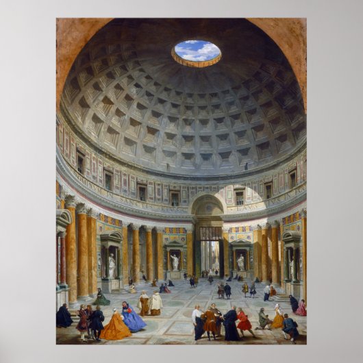 Pantheon, Rome - Giovanni Panini Fine Art Poster (Voorkant)