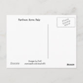 Pantheon, Rome, Italië Briefkaart (Achterkant)