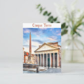 Pantheon Rome Italië Europa Reizen Briefkaart (Staand voorkant)