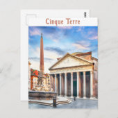 Pantheon Rome Italië Europa Reizen Briefkaart (Voorkant / Achterkant)