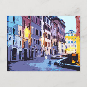 Pantheon Rome Italië Street Uitzicht  Briefkaart