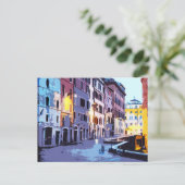 Pantheon Rome Italië Street Uitzicht Briefkaart (Staand voorkant)