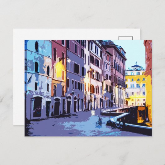 Pantheon Rome Italië Street Uitzicht Briefkaart (Voorkant / Achterkant)