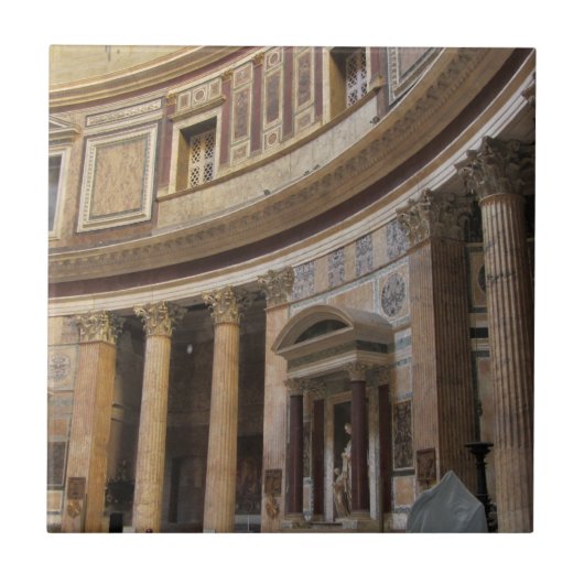 Pantheon, Rome Italië Tegeltje (Voorkant)