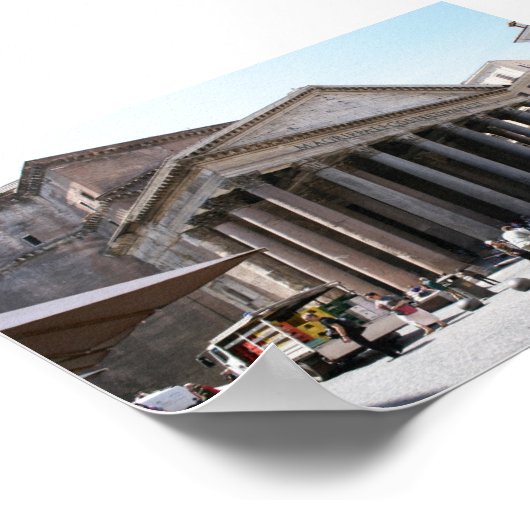 Pantheon, Rome - zomer 2009 Poster (Hoek)