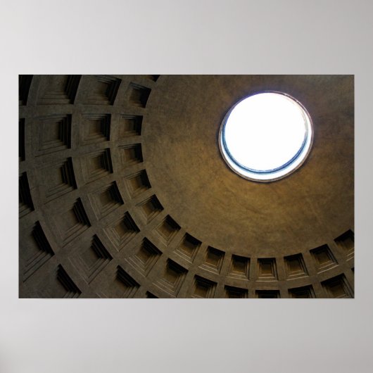Pantheon Roof in Rome, Italië Poster (Voorkant)