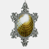 Pantheon Tin Sneeuwvlok Ornament (Links)