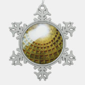 Pantheon Tin Sneeuwvlok Ornament (Voorkant)