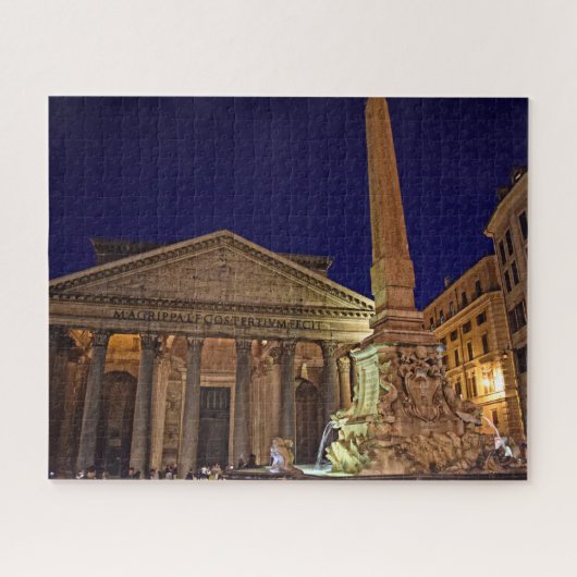 Pantheon van Night - Rome, Italië - 16x20 - 520 st Legpuzzel (Horizontaal)