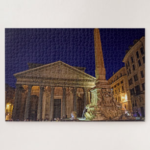 Pantheon van Night - Rome, Italië - 20x30 - 1014  Legpuzzel