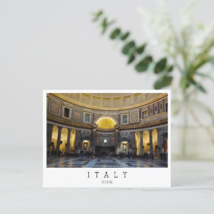 Pantheon's interieur, Rome, Italië Briefkaart