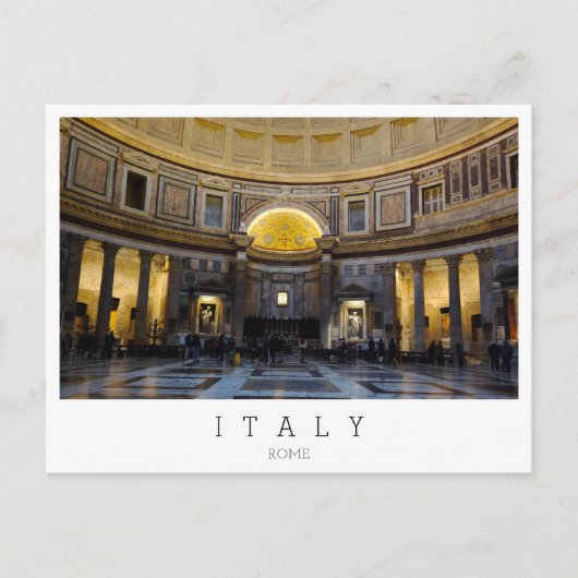 Pantheon's interieur, Rome, Italië Briefkaart (Voorkant)