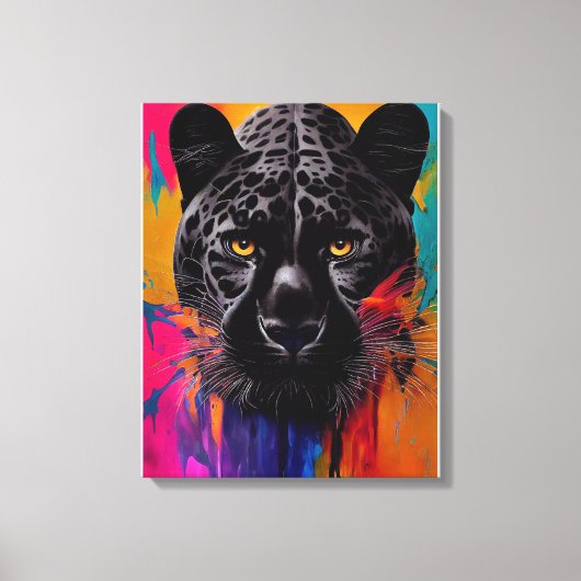 Panther Animal Discovery Adventure Natuur Planet E Canvas Afdruk (Voorkant)