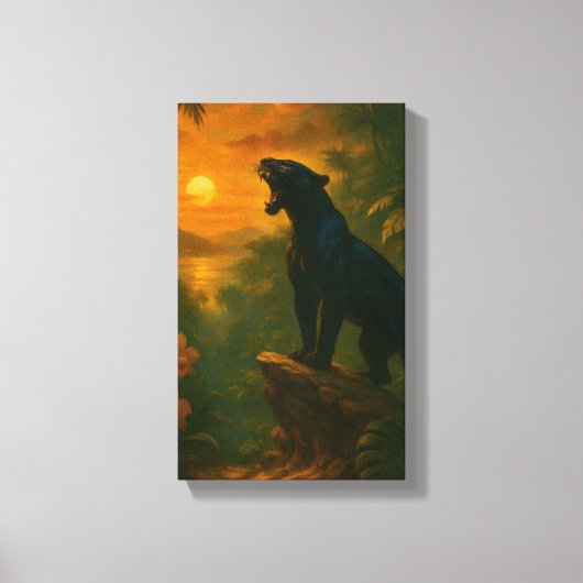 Panther at Dusk — Collector’s Canvas | Orrin (Voorkant)