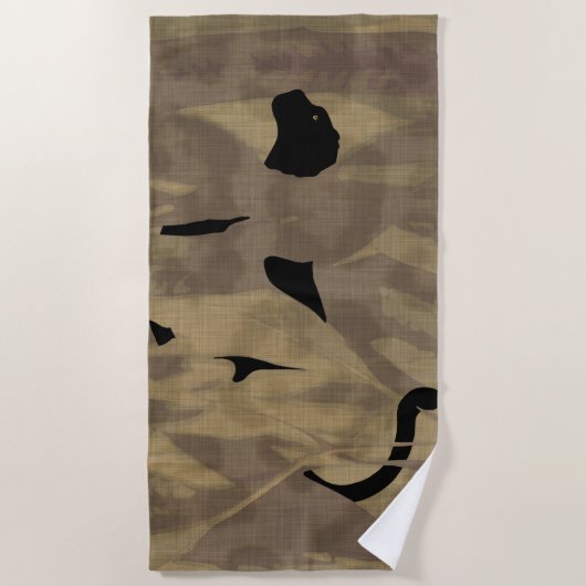 Panther Beach Towel Strandlaken (Voorkant)