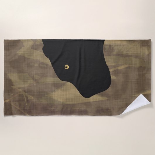 Panther Beach Towel Strandlaken (Voorkant)
