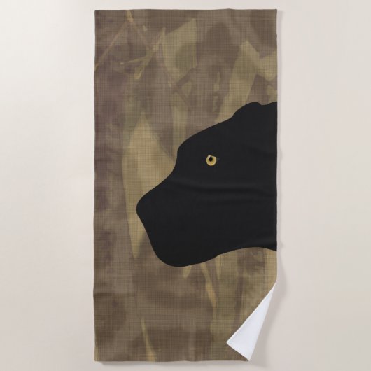 Panther Beach Towel Strandlaken (Voorkant)