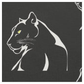  Panther Big Strong Angry Cat Yellow Eyes Stof (Close Up)