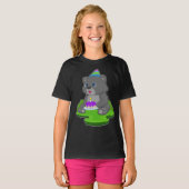 Panther Birthday Cake T-shirt (Voorkant volledig)