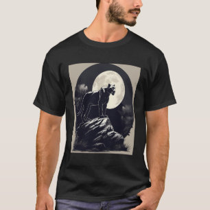 Panther Black Cat Wildlife Dierenvrienden Wilde Ka T-shirt