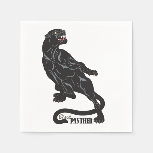 panther black servetten (Voorkant)