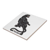 panther black tegeltje (Zijkant)