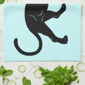 panther black theedoek (Gevouwen)