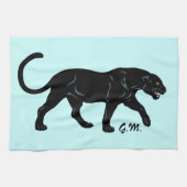 panther black theedoek (Horizontaal)