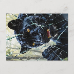 Panther breekt door briefkaart