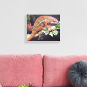 Panther Chameleon Canvas Afdruk (Insitu (Woonkamer))