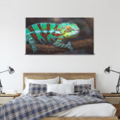 Panther Chameleon Canvas Print (Insitu (Slaapkamer))