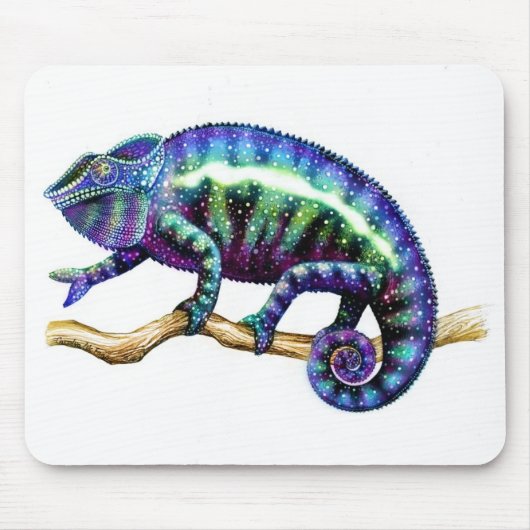 Panther Chameleon die zijn ware kleuren laat zien Muismat (Voorkant)