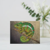 Panther Chameleon Digital Painting Briefkaart (Staand voorkant)