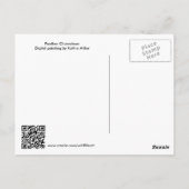 Panther Chameleon Digital Painting Briefkaart (Achterkant)