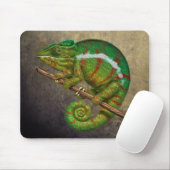 Panther Chameleon Digital Painting Muismat (Met muis)