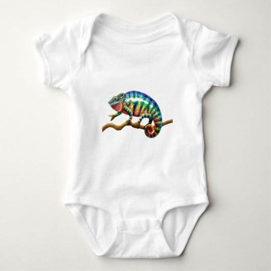 Panther Chameleon Lizard Romper (Voorkant)