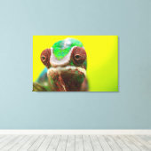 Panther Chameleon, Madagaskar Canvas Afdruk (Insitu (Houten vloer))