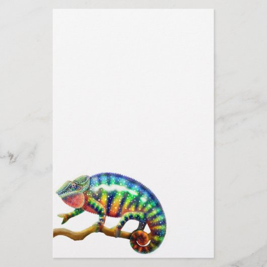 Panther Chameleon Stationery Briefpapier (Voorkant)