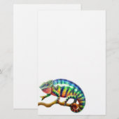 Panther Chameleon Stationery Briefpapier (Voorkant / Achterkant)
