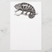 Panther Chameleon Study Stationery Briefpapier (Voorkant)
