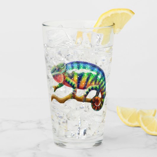 Panther Chameleon Tumbler Drink glas (Achterkant ijs)
