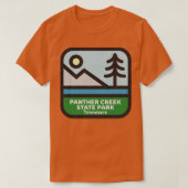 Panther Creek State Park Tennessee Simple Line Art T-shirt (Design voorkant)