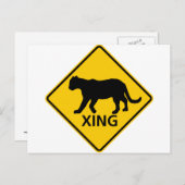 Panther Crossing Highway Briefkaart (Voorkant / Achterkant)
