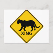 Panther Crossing Highway Briefkaart (Voorkant)