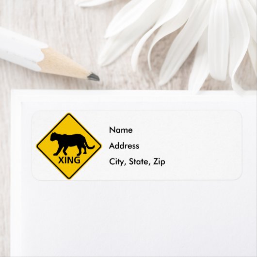 Panther Crossing Highway Etiket (Insitu)