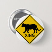 Panther Crossing Highway Ronde Button 5,7 Cm (Voorkant /achterkant)