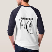 Panther Dad Baseball T T-shirt (Achterkant)