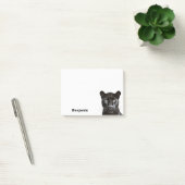 Panther Dierenportret Cool Gepersonaliseerde Naam Post-it® Notes (Kantoor)